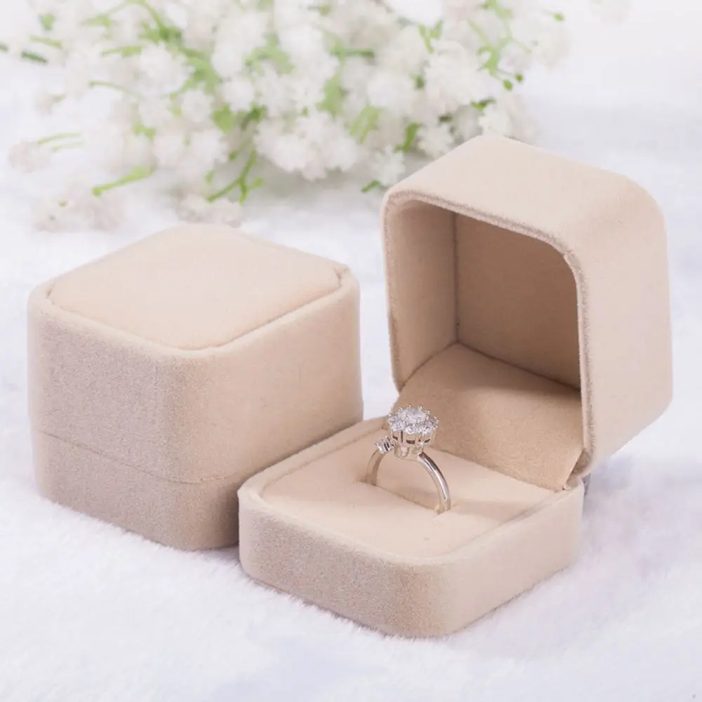 

Earrings Display Gift Box Packaging Foldable Storage Bracelet Engagement Necklace Case Amazing Velvet Holder Ring Jewerly Box