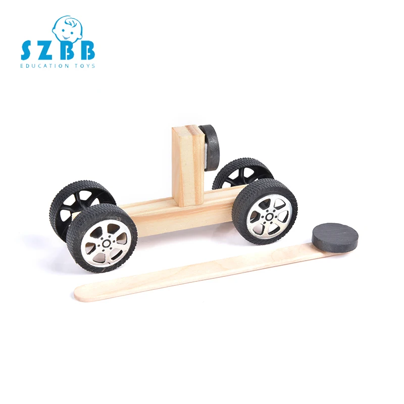 Diy Детская интеллектуальная развивающая игрушка Магнитная тележка образование