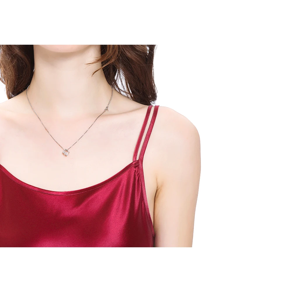 LILYSILK 100 Silk Nightgown Women Night Dress Sleepwear Girls Mini 19 Momme Scoop Neck Women's Clothing Free Shipping