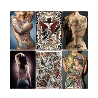 art tattoo tin sign sexy girls personality photos metal iron painting bar pub club home wall decor metal plaques pin up poster