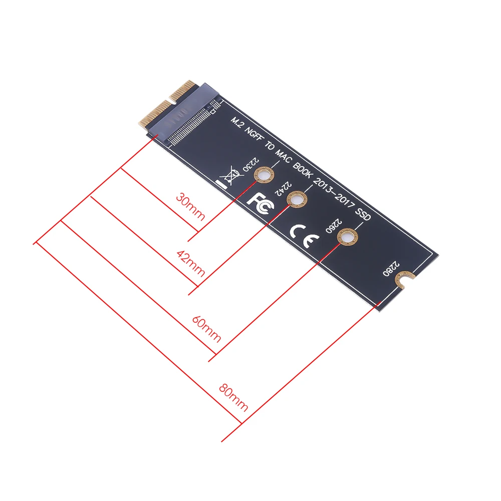 Kebidu M.2 NVME для MAC SSD жесткий диск Адаптер платы A1465 A1466 A1398 A1502 / AHCI комплект обновления