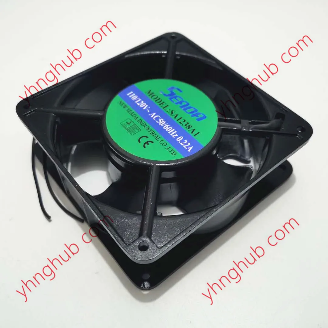 2-проводной Вентилятор охлаждения сервера SEADA SA1238A1 AC120V 0.22A 120x120x38 мм