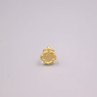 1pcs real 999 real 24k yellow gold pendant for women 3d hard gold small ruyi pendant0 47g