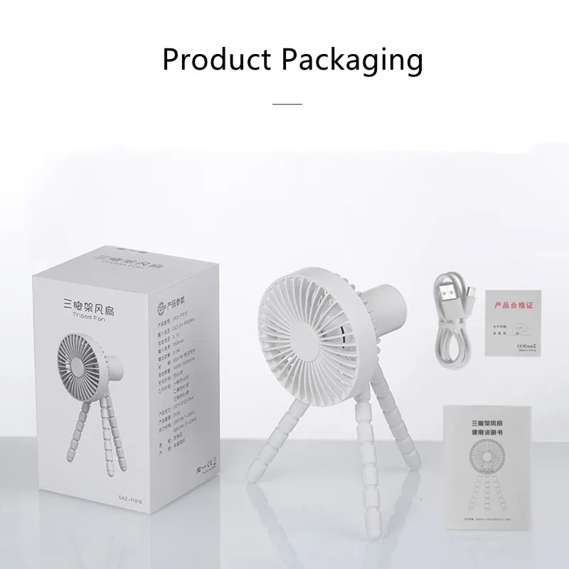 

Windable Octopus Mini Fan Handheld Baby Car Portable Fan USB Desktop Universal Adjustment Bracket Rechargeable Cooling Fan