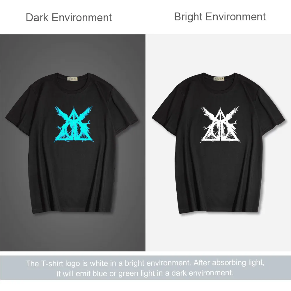 Светящаяся футболка повседневные топы унисекс жилеты футболки мужская с