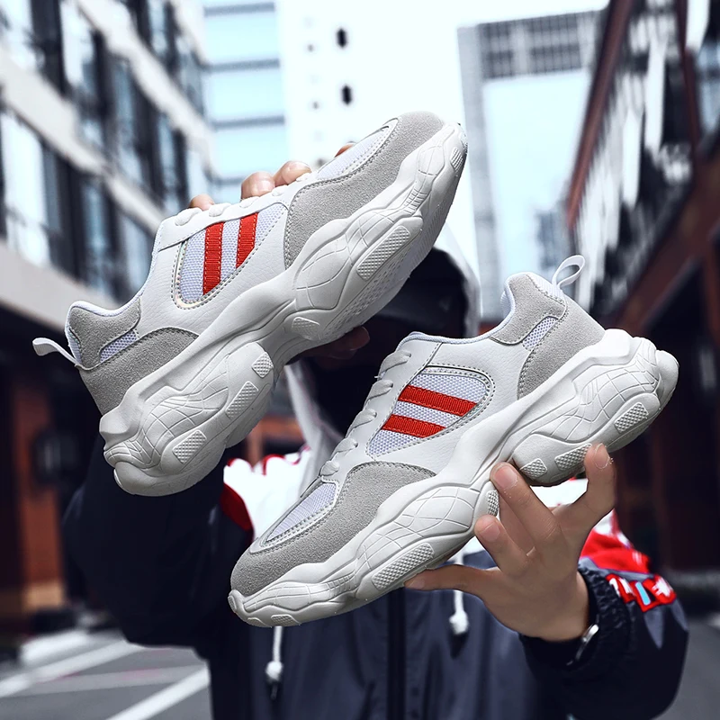 Повседневные Дышащие Спортивные полуботинки удобная модная обувь мужская |