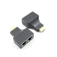1 pair hdmi compatible extend to rj45 utp lan ethernet cat5e6 extender repeater 1080p adapter for hdtv pc ps3 stb