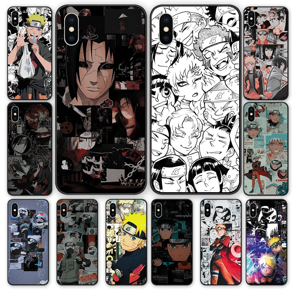 Чехол Наруто Какаши японского аниме для iphone 5 чехол задней панели 6 6S 7 8 X XS XR 11 Pro Max