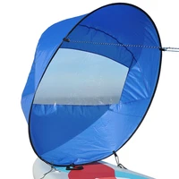 downwind wind sail kit kayak wind sail kayak with storage bag foldable sail paddle board accessories for boat kayak canoe