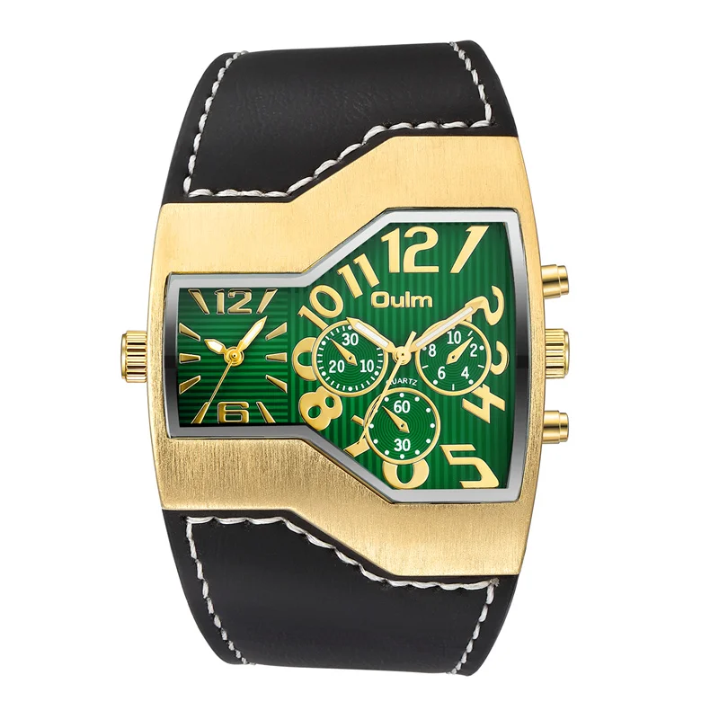 

New Leather Mens Watches Luxury Stainless Steel Quartz Big Dial Watch For Men Luminous Male Casual Bracelet Clock reloj hombre