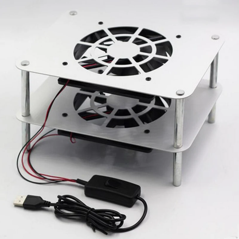 USB охлаждающая стойка с вентилятором для маршрутизатора оптический модем ТВ