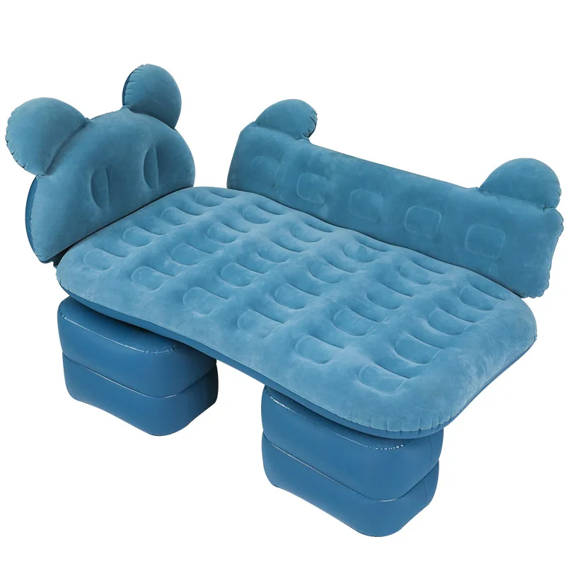 

Car Back Seat Bed Cartoon Inflatable Bed Automobile Thickened Inflatable Mattress SUV Car Air Cushion Bed Portable Traveling