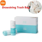 Мешок для мусора Xiaomi JieZhi со шнурком, утолщенный материал для предотвращения утечки, бытовой пластиковый мешок для мусора 20 шт.1 рулон
