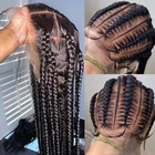 Прямые 360 полноразмерные парики на сетке 28, 30 дюймов, безклеевые 13x6, прозрачные передние парики из человеческих волос на сетке для черных женщин, 180 плотность, Реми