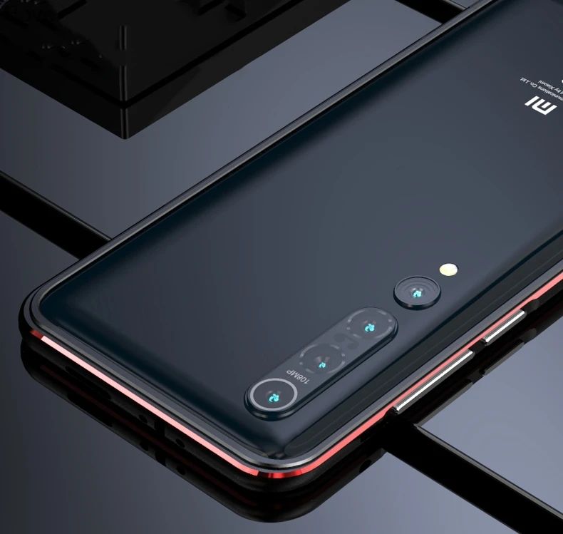 Чехол для Xiaomi Mi 10 роскошный ультра тонкий алюминиевый бампер Pro Mi10 5G + 2 пленка (1