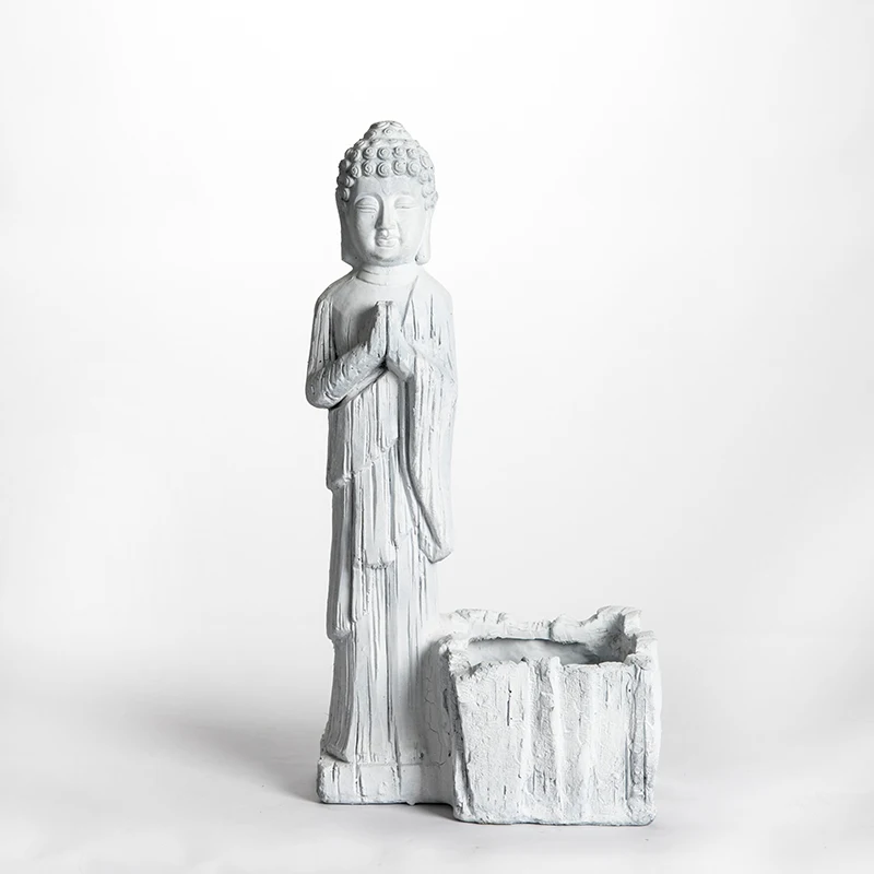 Керамический цветочный горшок Huadao Будды полипористое растение большого размера