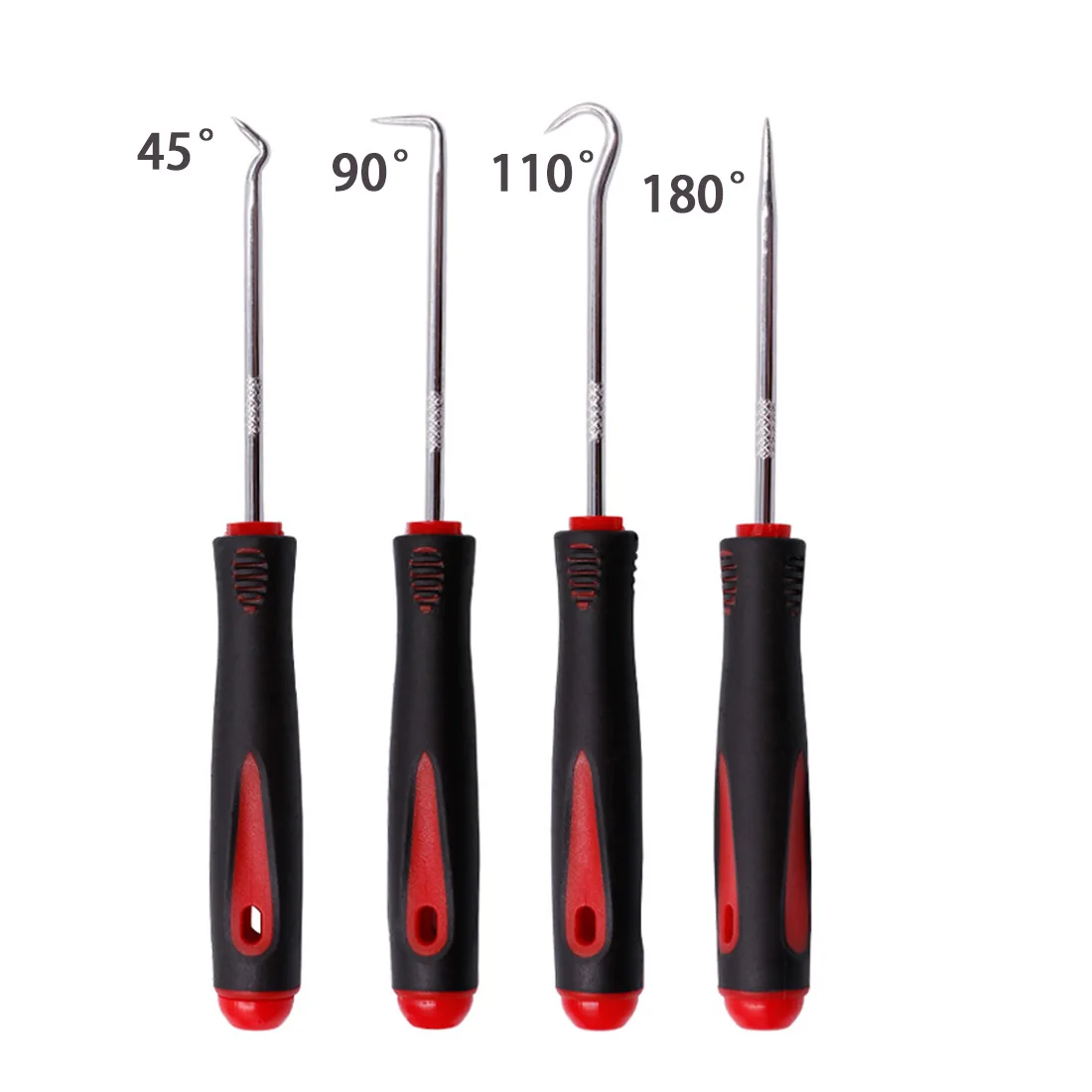 

4Pcs/set Car Pick and Hook Set Automotive O Ring Oil Seal Gasket Puller Remover Craft Hand Tool Long Pick & Hook Set