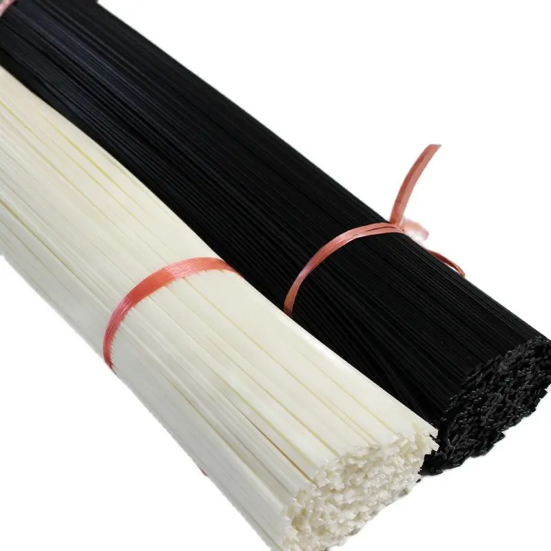 1KG 1m Long 70-115PCS ABS PE PP PPR PVC Plastic Welding Rods White Black