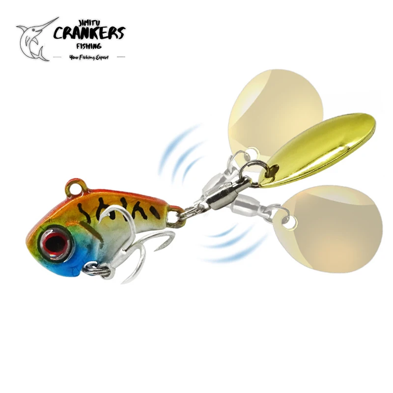 Crankers рыболовная приманка блесна металлическая с вращающимся блесток ложка Вилка