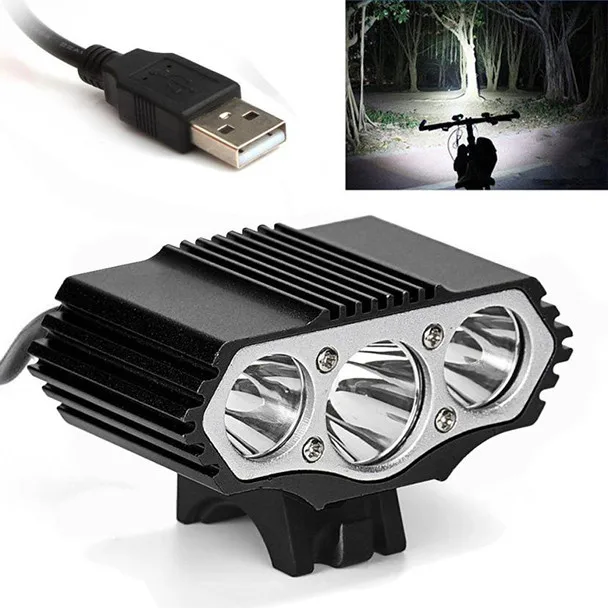 

Free Shipping 12000 Lm 3 X Xml T6 Led 3 Modes Bicycle Lamp Bike Light Headlight Cycling Torch Luz de bicicleta iluminada