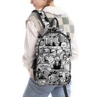anime my hero academia backpack teenager students tough school bags 3d print oxford waterproof sports laptop backpack