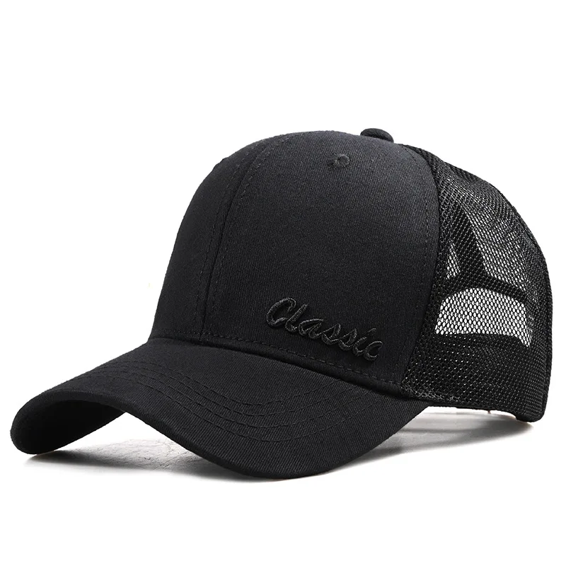 

Big Head Adult Plus Size Mesh Baseball Cap Man Trucker Cap Woman Hard Top Sun Hats Oversize Sport Snapback Hat 58-60cm 60-65cm
