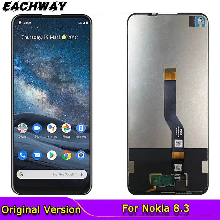 

Оригинальный 5G ЖК-дисплей для Nokia 8,3 LCD сенсорный экран дигитайзер сборка экран Замена 6,18 "для Nokia 8,3 5G мобильный телефон