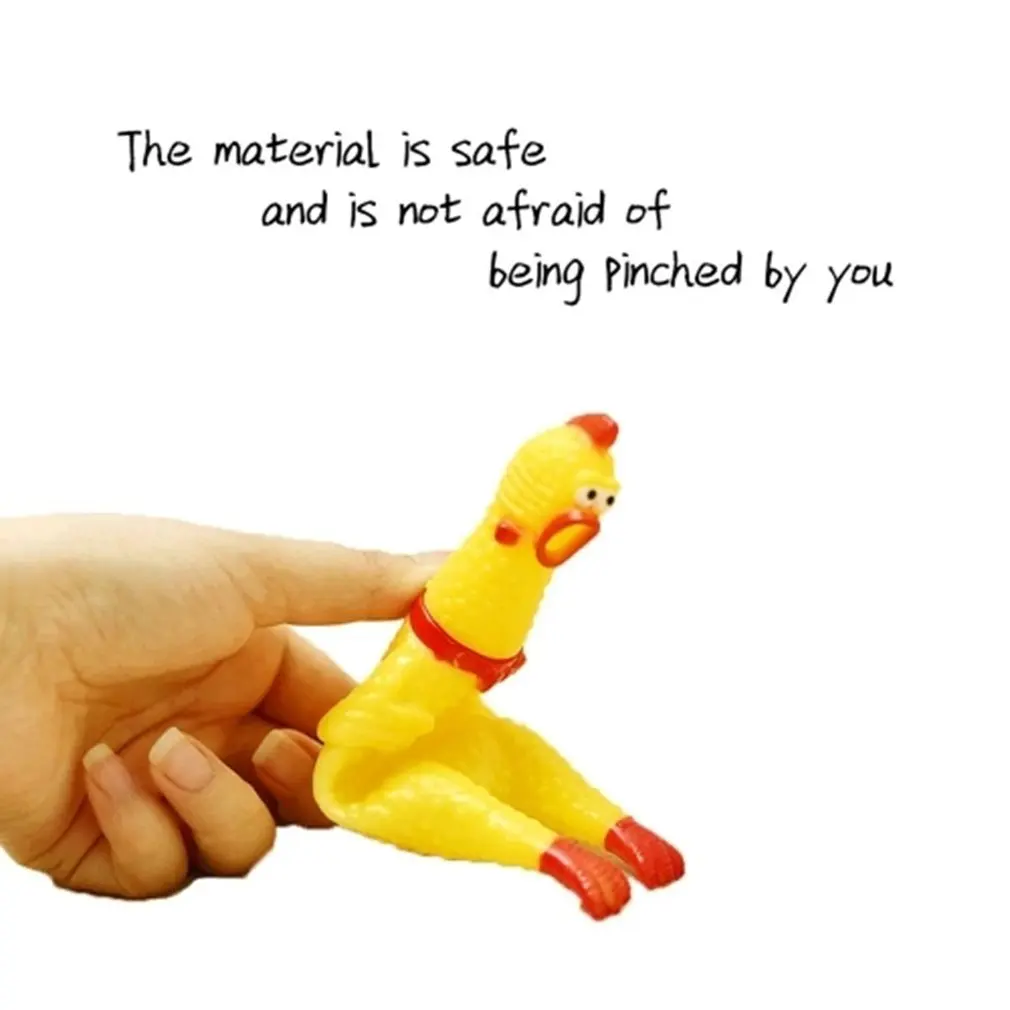 17 см кричащий курица сжимает звук игрушка Домашние животные Пронзительный