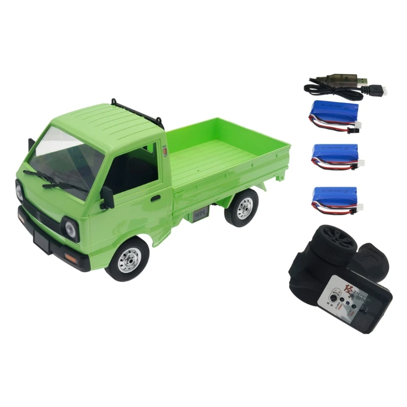 

Simulation Drift RC Truck Climbing Car LED Light Machine for WPL D12 Carry 1/10 4WD Radio-controlled Toys Boys Kids Gift DXAD