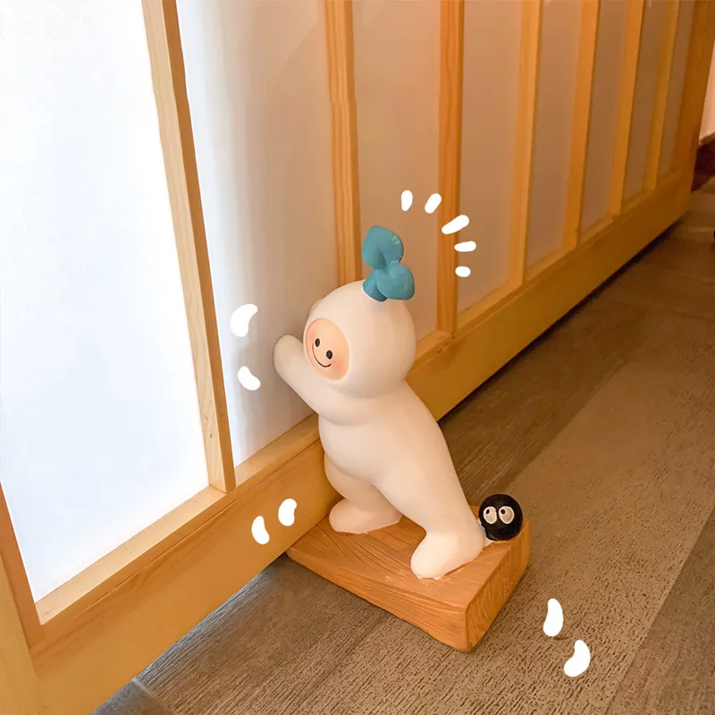 

Resin door stopper, cartoon design, desktop bookshelf, bookends, home decoration, room door stopper, anti-pinching