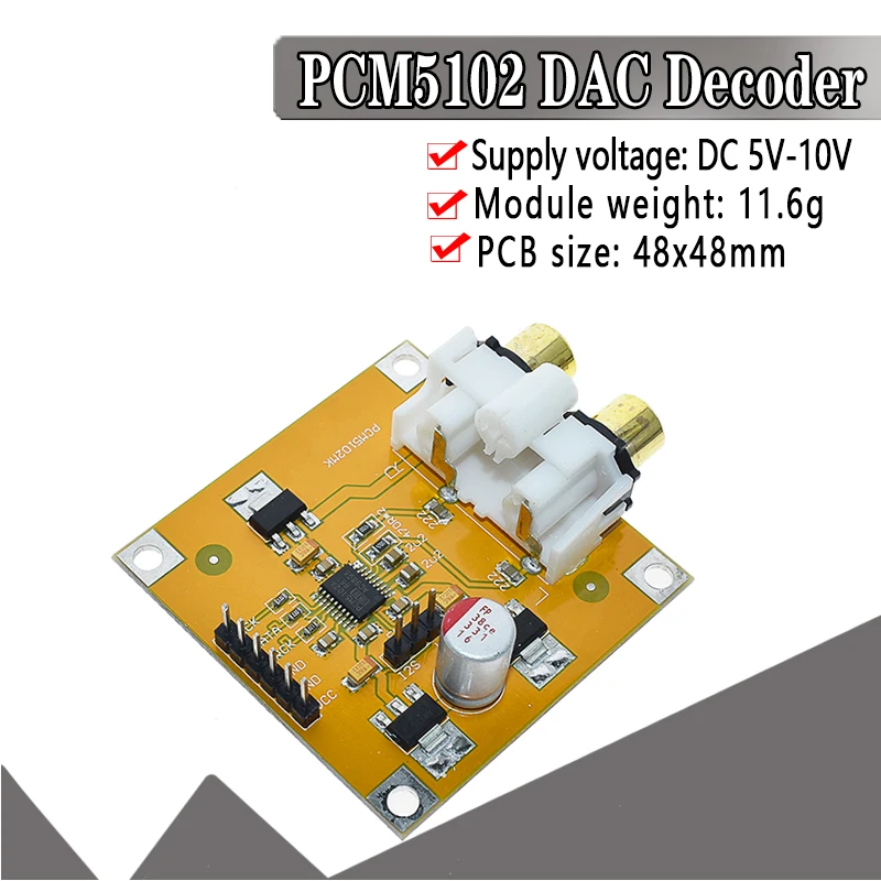 PCM5102 декодер DAC 2S плеер в сборе 32Bit 384K Beyond ES9023 PCM1794 для Raspberry Pi