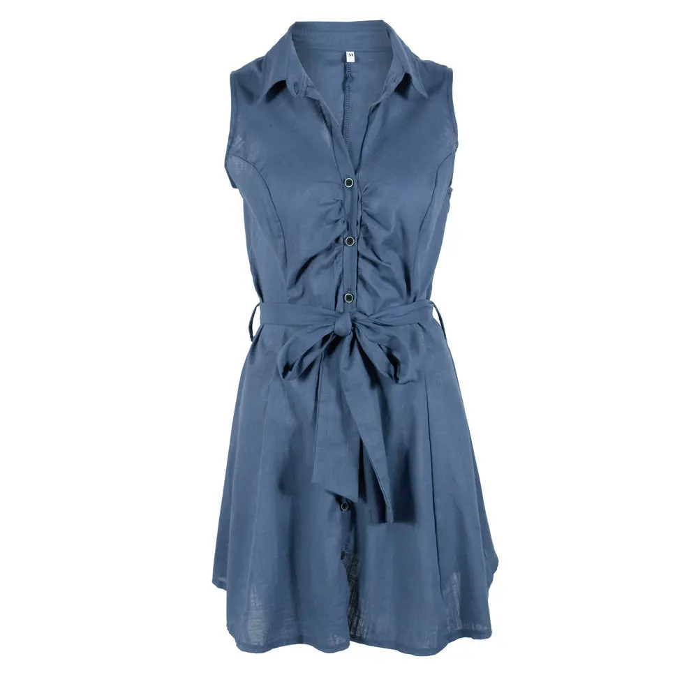 

Women Dress Girls Print Sleeveless Dress Casual Bandage Mini A-line Dresses Sexy Party Summer Feminias Vestidos Female Sleepwear