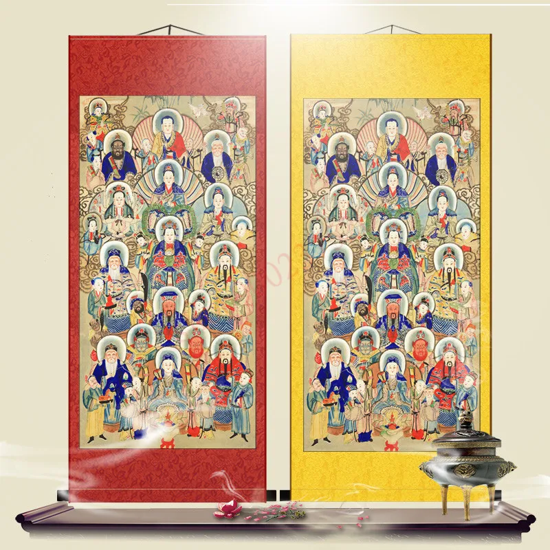 

Картины буддистские и Taoist, картины с подвесками богов алтаря, Декоративные Шелковые буддийские храмы и призматические храмы