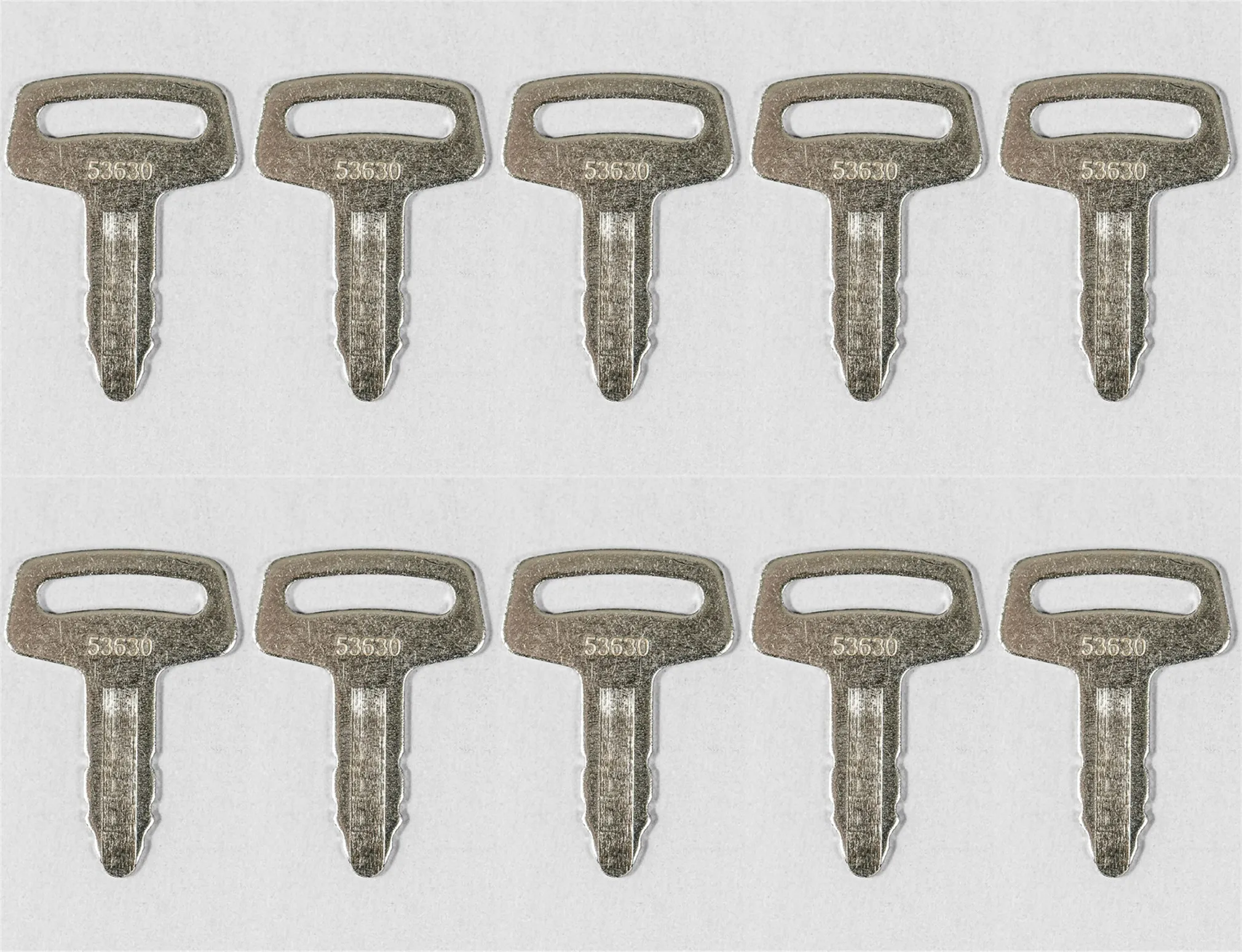 

10pc Ignition Key RC101-53630 For Kubota Excavator Construction Equipment