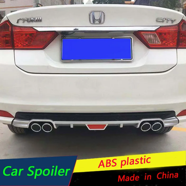 Для Honda City задний бампер диффузор протектор для города 2015 2016 2017 2018 комплект тела