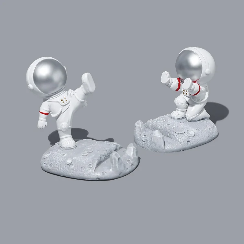 astronaut phone holder resin universal cell stand bracket desk ornaments kids gift toy office table decoration stationery a6615 free global shipping