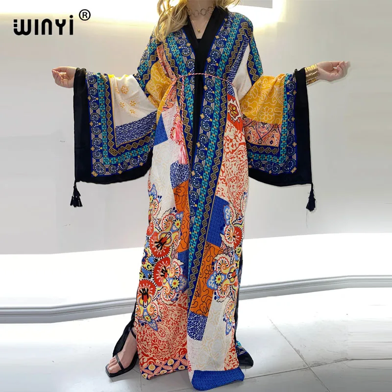 Европейское весеннее платье женское кимоно кардиган Стич коктейльное sexcy Boho