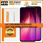 100% Оригинальный IPS дисплей с рамкой для XiaoMi Redmi Note 8 ЖК-дисплей с сенсорным экраном дигитайзер в сборе Note 8 Pro запасные части