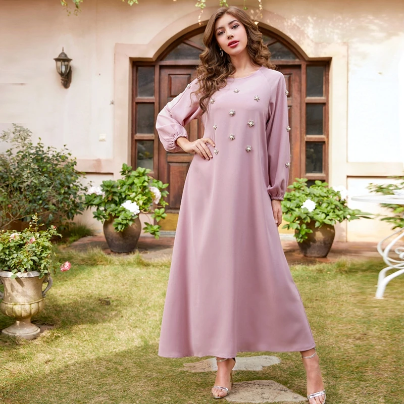 Мусульманское модное платье хиджаб цельное для женщин турецкие платья Дубай