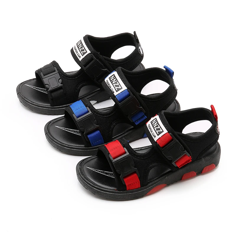 Bekamille Kid Shoes Children Boy Baby Child Buckle Non-Slip Soft Bottom Sandals Beach Simple Leisure Travel | Детская одежда и
