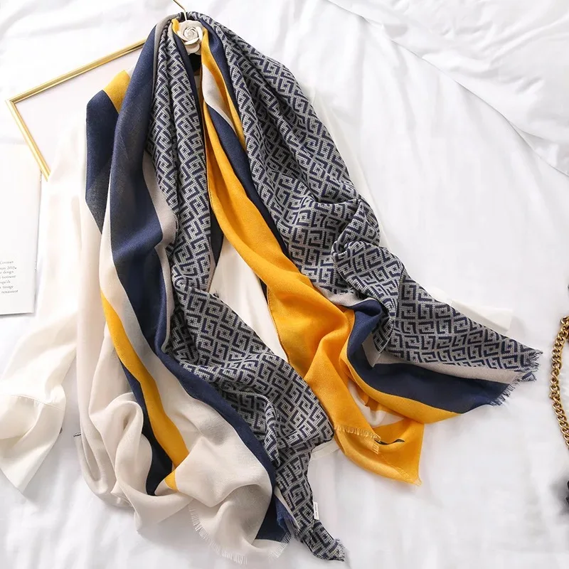 Роскошные брендовые зимние шарфы шарф с леопардовым принтом женские мягкие шали