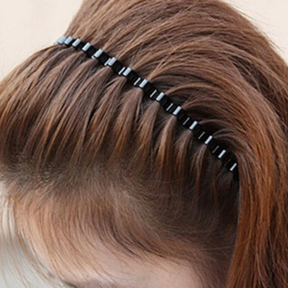 Портативный простой эластичный обруч для волос в форме волны моделирующий