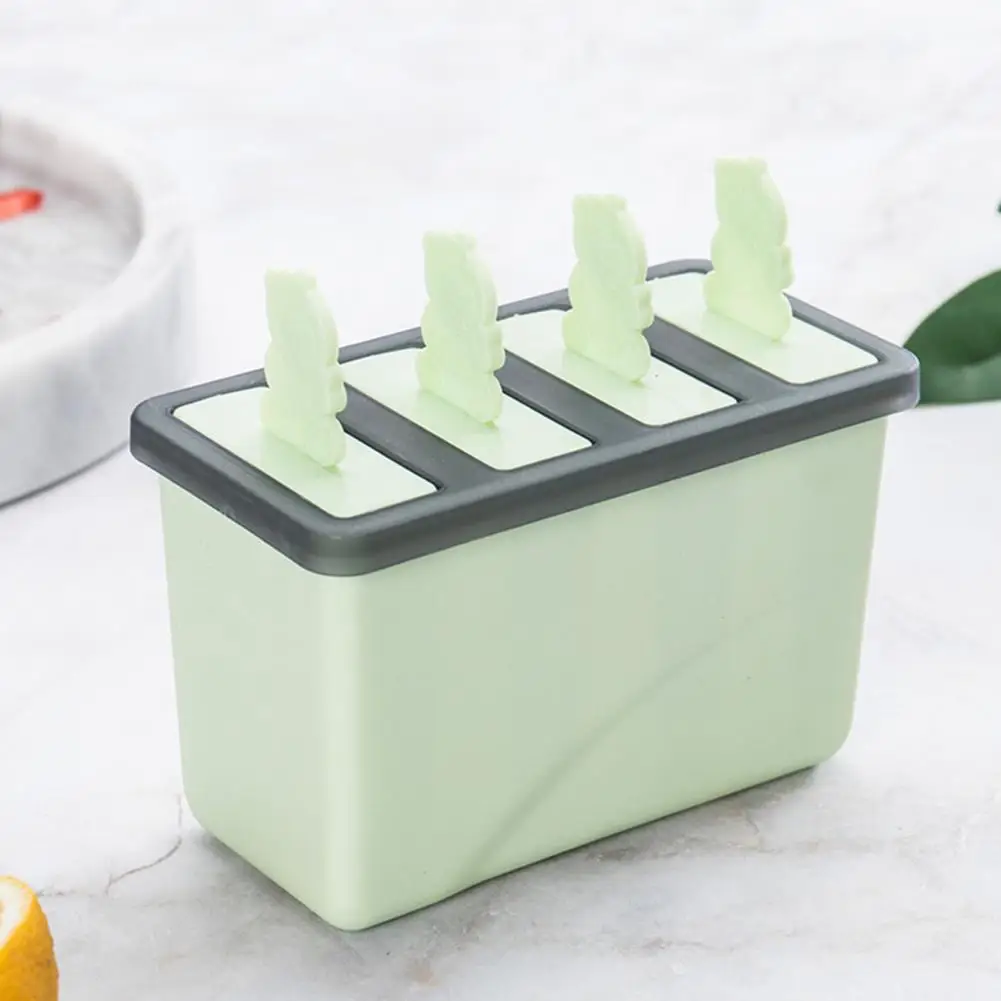 4 полости силиконовые формы мороженое для ванны формователь кубиков льда плесень