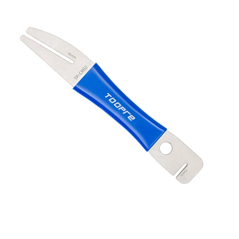 TOOPRE Bike Dual Functions Disc Rotor Truing Alignment Truing Fork Disc Brake Caliper Bicycle Tool Wrench Ratchet