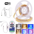 12V Tuya Smart COB светодиодный светильник, WiFi приложение, диммер, контроллер, 320 светодиодов, лента, гибкий FOB светодиодный светильник, белыйтеплый белыйнатуральный белый