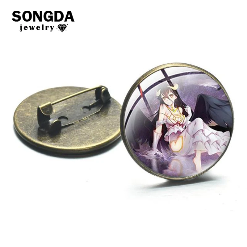 Игровая брошь Overlord булавка в стиле аниме искусственное стекло мультяшная