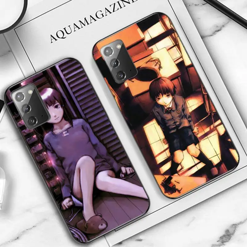 

YNDFCNB Serial Experiments Lain Phone Case for Samsung Note 5 7 8 9 10 20 pro plus lite ultra A21 12 02