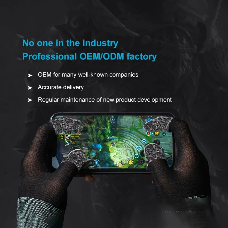 

R91A игровой рукав для сенсорного экрана, дышащий, очень тонкий, рукава для пальцев для детской игры