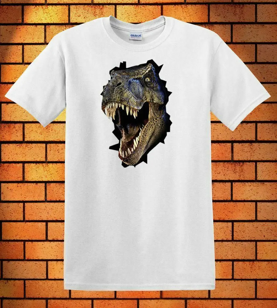 Новая T-REX футболка с логотипом мужская черно-белая рубашка короткими рукавами HA1 |