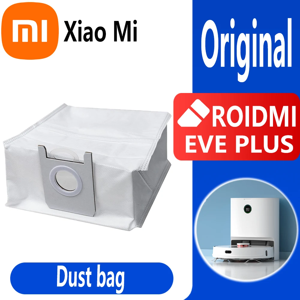 

Пылесборник для XiaoMi Roidmi Eve Plus, боковая щетка, основная щетка, фильтр, повторное использование, Швабра, одноразовая швабра, оригинальные аксес...